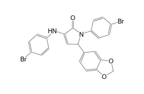 2H-pyrrol-2-one, 5-(1,3-benzodioxol-5-yl)-1-(4-bromophenyl)-3-[(4-bromophenyl)amino]-1,5-dihydro-