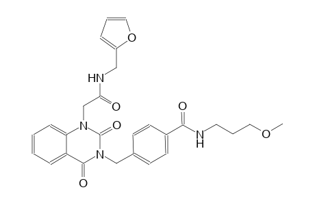 4-[(1-{2-[(2-furylmethyl)amino]-2-oxoethyl}-2,4-dioxo-1,4-dihydro-3(2H)-quinazolinyl)methyl]-N-(3-methoxypropyl)benzamide