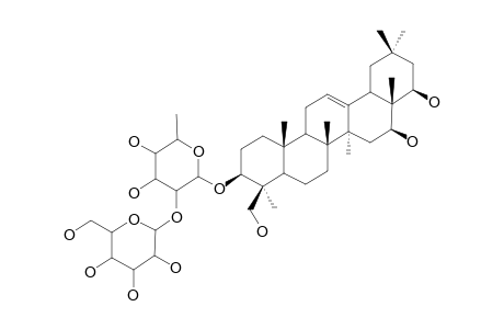 JUNCEOSIDE;3-O-[D-GLUCOPYRANOSYL-(1->2)-O-L-RHAMNOPYRANOSYL]-3-BETA,16-BETA,22-BETA,24-TETRAHYDROXY-OLEAN-12-ENE