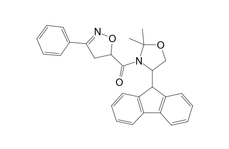 (4RS)-4-(9-Fluorenyl)-2,2-dimethyl-3-[(5RS)-3-phenyl-2-isoxazoline-5-carbonyl]oxazolidine