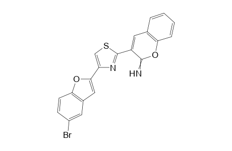 3-(4-(5-Bromobenzofuran-2-yl)thiazol-2-yl)-2H-chromen-2-imine
