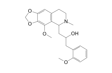 1-(4-Methoxy-6-methyl-7,8-dihydro-5H-[1,3]dioxolo[4,5-g]isoquinolin-5-yl)-3-(2-methoxyphenyl)-2-propanol