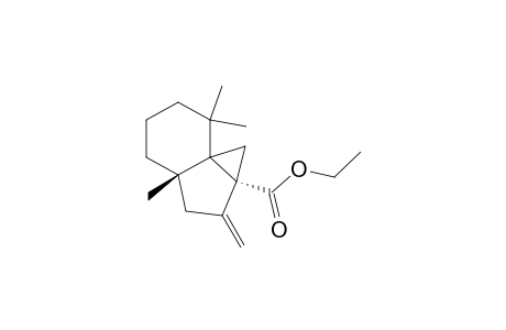 (3.alpha.,6.beta.)-Ethyl 6,10,10-Trimethyl-4-methylenetricyclo[4.4.0.0(1,3)]decane-3-carboxylate