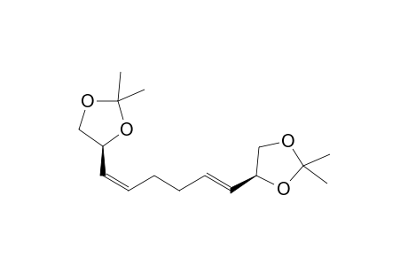 (E/Z)-1,6-Di-((S)-2,2-dimethyl-1,3-dioxolan-4-yl)-hex-1,5-diene