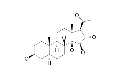 PLEUROGENIN;3-BETA,8-BETA,14-BETA,15-BETA,16-ALPHA-PENTAHYDROXY-5-ALPHA-PREGNAN-20-ONE