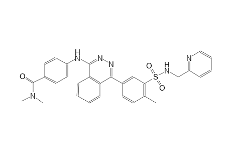 N,N-dimethyl-4-[[4-[4-methyl-3-(2-pyridinylmethylsulfamoyl)phenyl]-1-phthalazinyl]amino]benzamide