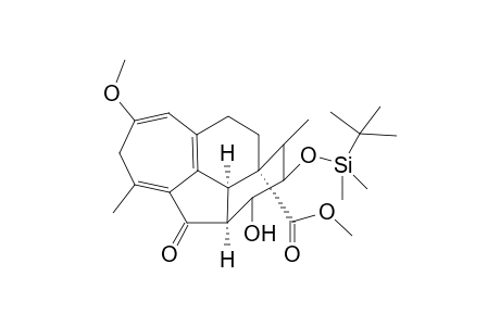 Methyl 2-[(t-butyldimethylsilyl)oxy]-1,2,3,3a,6,9,10,10b-octahydro-3-hydroxy-7-methoxy-1,5-dimethyl-4-oxocyclohept[bc]acenaphthylene-10a(4H)-carboxylate