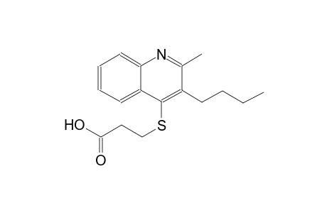 propanoic acid, 3-[(3-butyl-2-methyl-4-quinolinyl)thio]-