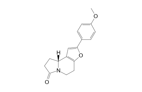 2-(4-methoxyphenyl)-5,8,9,9a-tetrahydro-4H-furo[2,3-g]indolizin-7-one