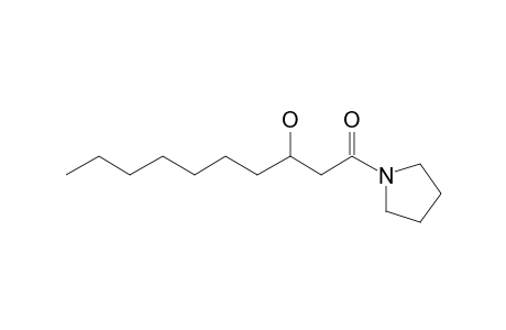 3-Hydroxy-decanoic acid, pyrrolidide