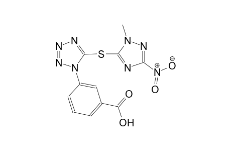 3-{5-[(1-methyl-3-nitro-1H-1,2,4-triazol-5-yl)sulfanyl]-1H-tetraazol-1-yl}benzoic acid