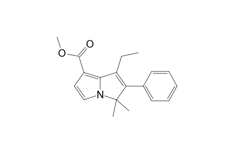 Methyl 1-Ethyl-3,3-dimethyl-2-phenyl-3H-pyrrolizine-7-carboxylate