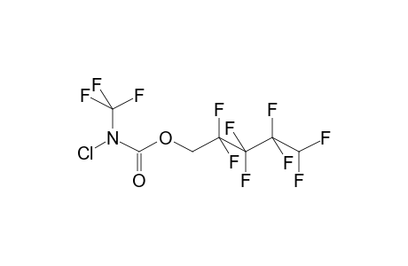 O-(1,1,5-TRIHYDROPERFLUOROAMYL)-N-CHLORO-N-TRIFLUOROMETHYLCARBAMATE