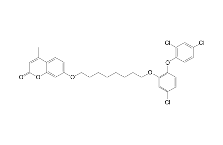 7-[[8-[5-CHLORO-2-(2,4-DICHLOROPHENOXY)-PHENOXY]-OCTYL]-OXY]-4-METHYL-2H-CHROMEN-2-ONE