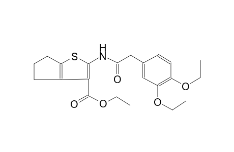 4H-cyclopenta[b]thiophene-3-carboxylic acid, 2-[[(3,4-diethoxyphenyl)acetyl]amino]-5,6-dihydro-, ethyl ester