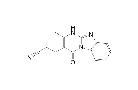 pyrimido[1,2-a]benzimidazole-3-propanenitrile, 1,4-dihydro-2-methyl-4-oxo-