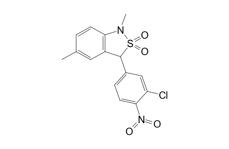 3-(3-Chloranyl-4-nitro-phenyl)-1,5-dimethyl-3H-2,1-benzothiazole 2,2-dioxide