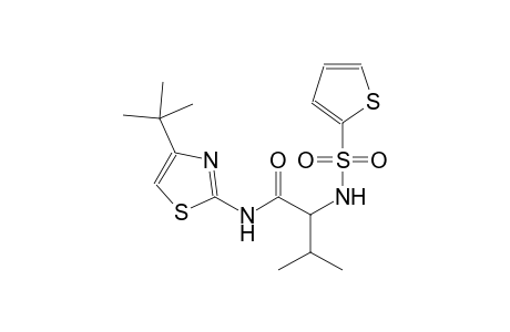 N-(4-tert-butyl-1,3-thiazol-2-yl)-3-methyl-2-[(2-thienylsulfonyl)amino]butanamide