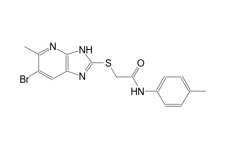 2-[(6-bromo-5-methyl-3H-imidazo[4,5-b]pyridin-2-yl)sulfanyl]-N-(4-methylphenyl)acetamide