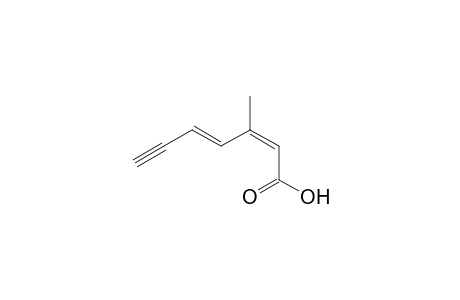 (2Z,4E)-3-Methylhepta-2,4-dien-6-ynoic acid