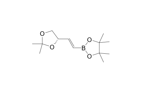 2-[(E)-2-[(4S)-2,2-dimethyl-1,3-dioxolan-4-yl]vinyl]-4,4,5,5-tetramethyl-1,3,2-dioxaborolane
