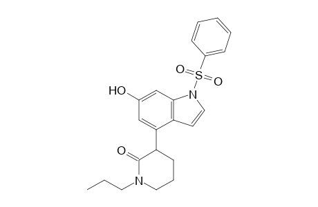 3-(1-besyl-6-hydroxy-indol-4-yl)-1-propyl-2-piperidone
