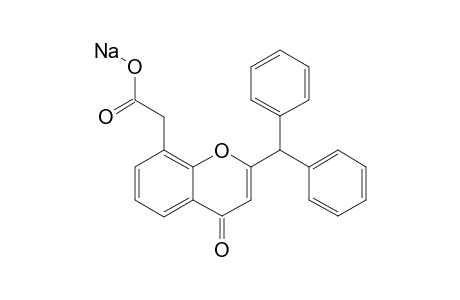 2-(2-DIPHENYLMETHYN-4H-4-OXO-CHROMEN-8-YL)-ACETIC-ACID-SODIUM-SALT