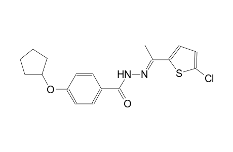 N'-[(E)-1-(5-chloro-2-thienyl)ethylidene]-4-(cyclopentyloxy)benzohydrazide