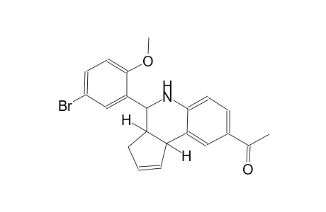 ethanone, 1-[(3aS,4R,9bR)-4-(5-bromo-2-methoxyphenyl)-3a,4,5,9b-tetrahydro-3H-cyclopenta[c]quinolin-8-yl]-