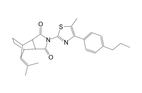 10-(1-methylethylidene)-4-[5-methyl-4-(4-propylphenyl)-1,3-thiazol-2-yl]-4-azatricyclo[5.2.1.0~2,6~]decane-3,5-dione