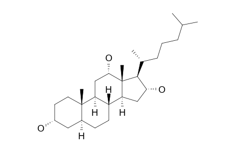 3-ALPHA,12-ALPHA,16-ALPHA-TRIHYDROXYCHOLESTANE