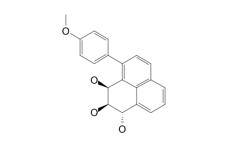 (1R*,2S*,3R*)-2,3-DIHYDRO-1,2,3-TRIHYDROXY-9-(4'-METHOXYPHENYL)-1H-PHENALENE