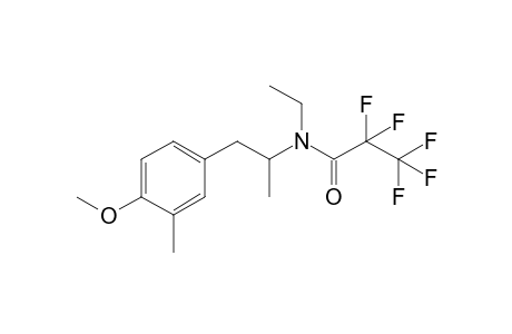 N-ethyl-2,2,3,3,3-pentafluoro-N-(1-(4-methoxy-3-methylphenyl)propan-2-yl)propanamide