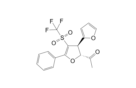2-Acetyl-3-furyl-4-trifluoromethylsulfonyl-5-phenyl-trans-2,3-dihydrofuran