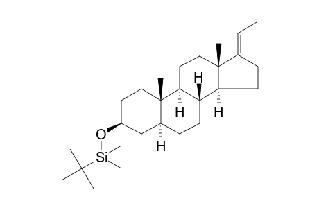 3.beta.-(Dimethyl(t-butyl)silyloxy]-5.alpha.-pregn-17(20)-ene