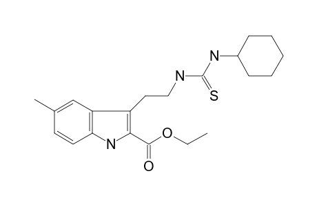 3-[2-(cyclohexylthiocarbamoylamino)ethyl]-5-methyl-1H-indole-2-carboxylic acid ethyl ester