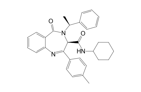 (3R)-N-Cyclohexyl-4-(1-(S)-methylbenzyl)-2-(4-methylphenyl)-5-oxo-4,5-dihydro-3H-benzo[e][1,4]diazepine-3-carboxamide