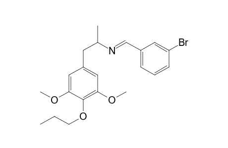 1-(3-Bromophenyl)-N-[1-(3,5-dimethoxy-4-propoxyphenyl)propan-2-yl]methanimine