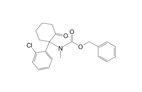 2-(o-Chlorophenyl)-2-[(benzyloxycarbonyl)methylamino]cyclohexanone