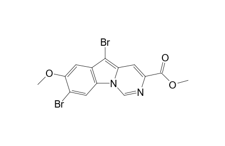 5,8-Dibromo-7-methoxy-3-methoxycarbonylpyrimido[1,6-a]indole