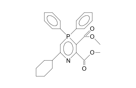 6-Cyclohexyl-2,3-bis(methoxycarbonyl)-4,4-diphen yl-1-aza-4.lambda.5-phosphinine