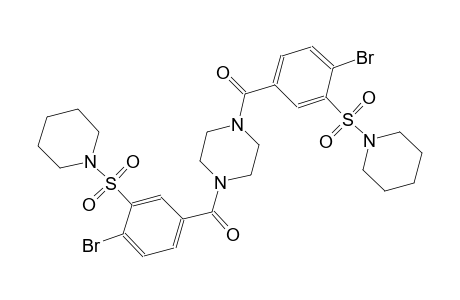 piperazine, 1,4-bis[4-bromo-3-(1-piperidinylsulfonyl)benzoyl]-