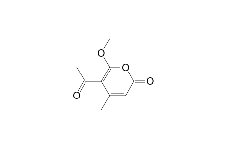 5-Acetyl-6-methoxy-4-methyl-2-pyranone