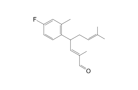 (E)-4-(4-Fluoro-2-methylphenyl)-2,7-dimethyloct-2,6-dienal
