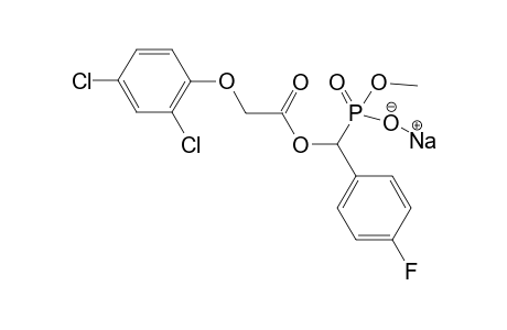 Sodium Methyl methyl-.alpha.-[(2',4'-dichlorophenoxy)acetoxy]-(p-fluorophenyl)-phosphonate