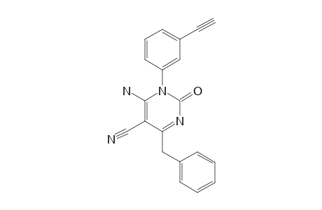 6-AMINO-4-BENZYL-5-CYANO-1-(3-ETYNYLPHENYL)-2(1H)-PYRIMIDINONE