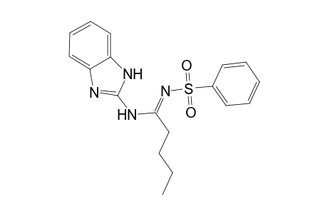 N-(1H-benzo[d]imidazol-2-yl)-N'-(phenylsulfonyl)pentanimidamide