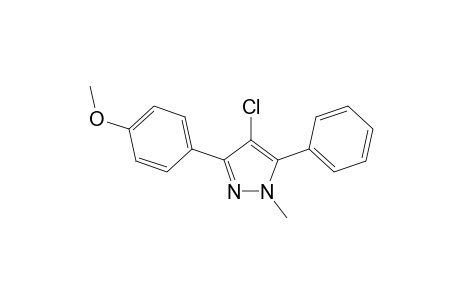 4-Chloro-3-(4-methoxyphenyl)-1-methyl-5-phenyl-1H-pyrazole