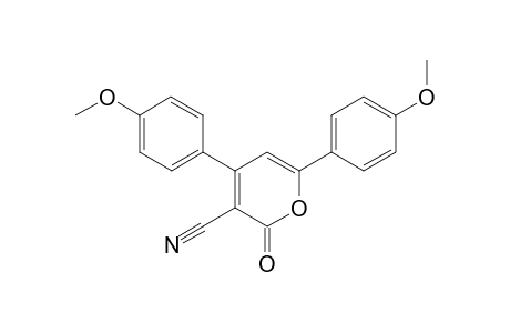 4,6-Bis(4-methoxyphenyl)-2-oxo-2H-pyran-3-carbonitrile