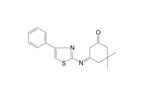 Cyclohexanone, 3,3-dimethyl-5-(4-phenyl-2-thiazolylimino)-